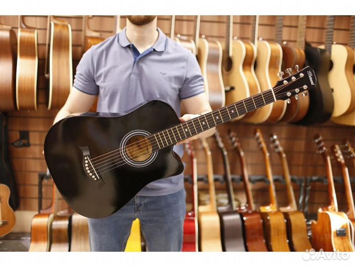 Belucci BC3810 BK черная акустическая гитара