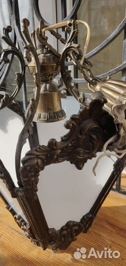 Люстра бронзовая