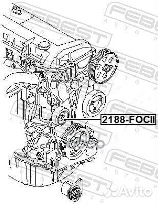 Ролик обводной ford focus II CB4 2008-2011