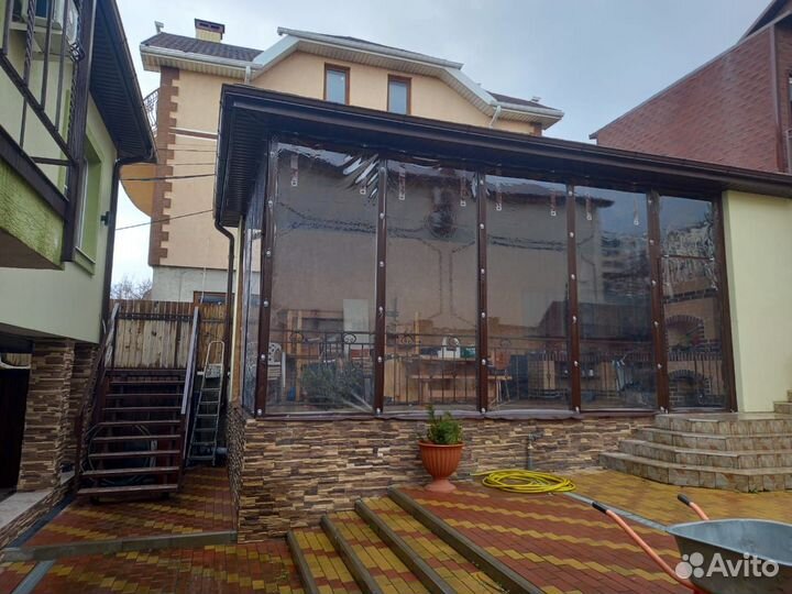 Мягкие окна для беседки под 