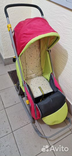 Детские санки коляска