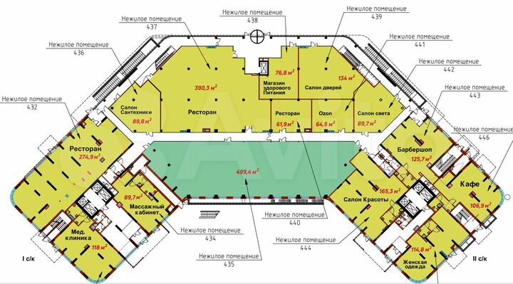 Торговая площадь, 972 м²