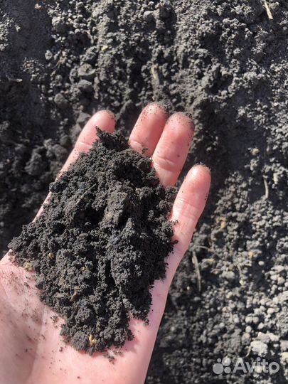 Плодородный грунт, чернозём в мешках и навалом