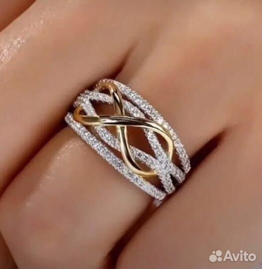 Кольцо женское бижутерия