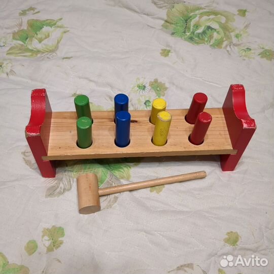 Развивающие деревянные игрушки монтессори