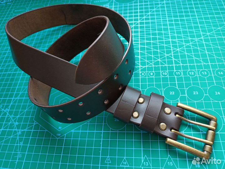 Кожаный ремень ручной работы
