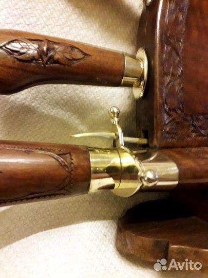 Стар.кухонный набор.Дерево.Медь,Латунь