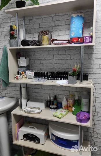 Стеллажи для салона красоты