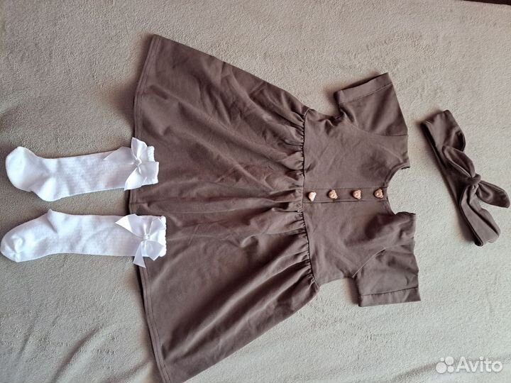 Платье и повязка 92 размер