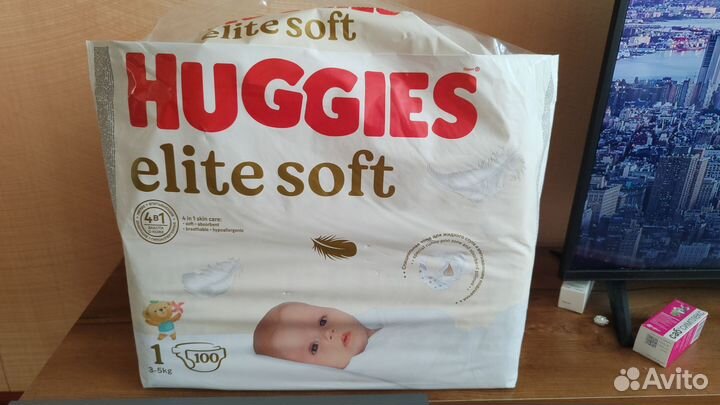 Подгузники huggies elite soft 1