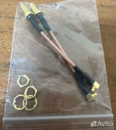 Штекер Разъём пигтейл высокочастотный SMA-K-J 2шт