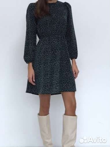 Платье в горошек 54 размер