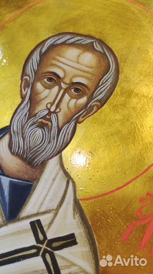 Рукописная икона св.апостола Аристарха