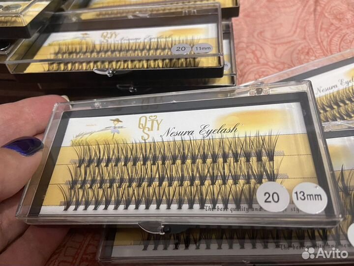 Ресницы накладные пучки 20D разные размеры