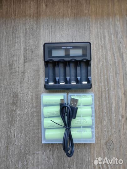 Аккумуляторы CR 123 A с зарядным устройством