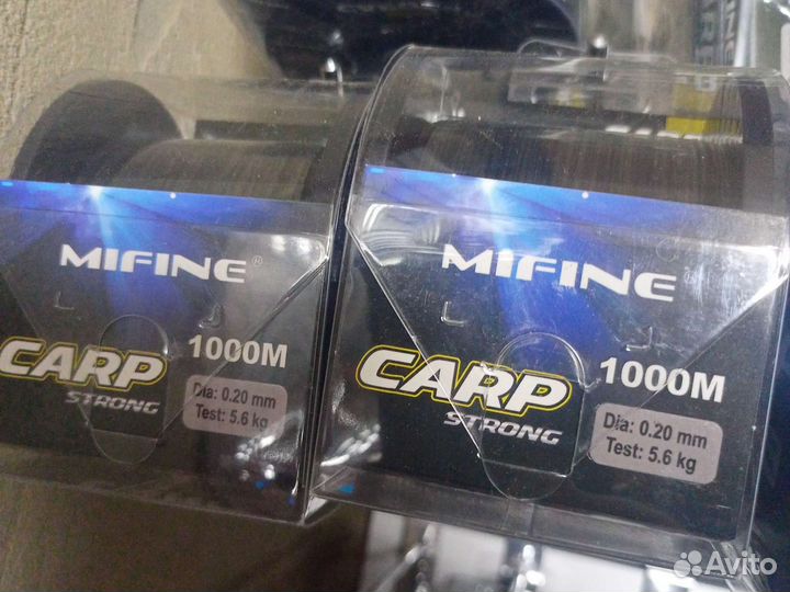 Леска карповая тонущая 1000м Mifine Carp Strong