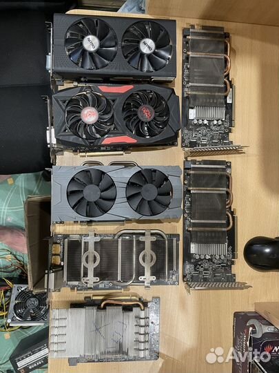 Видеокарты p106-100 6gb/ RX 470 4gb на запчасти