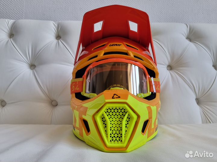 Enduro Шлем Leatt 7.5 V23 Оранжевый + очки 4.5