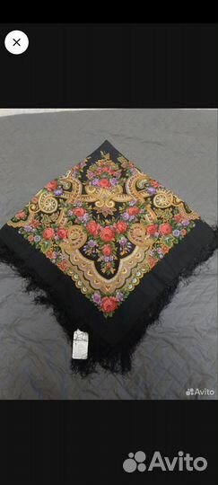 Павловопосадский платок шерсть