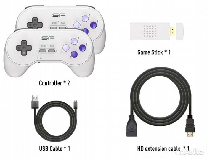 Беспроводная игровая консоль Game Stick 16 bit