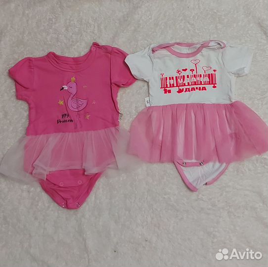 Платье боди для девочки 74 80