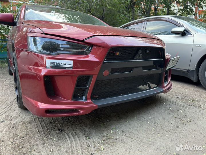 Бампер передний mitsubishi Lancer 10 Extreme