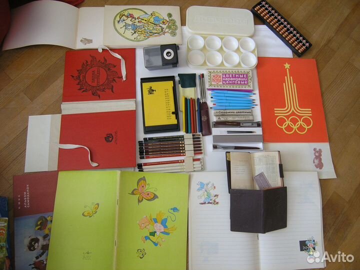 Канцтовары Школьные принадлежности СССР Новые и бу