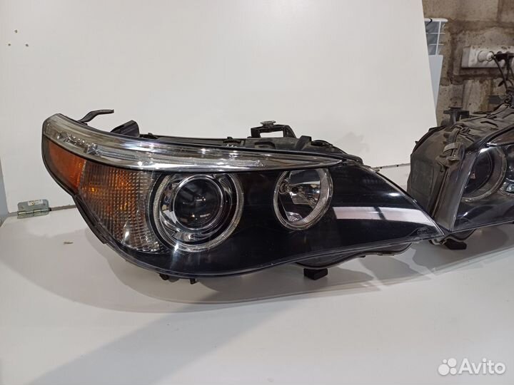 Передние фары BMW 5 E60 до рест