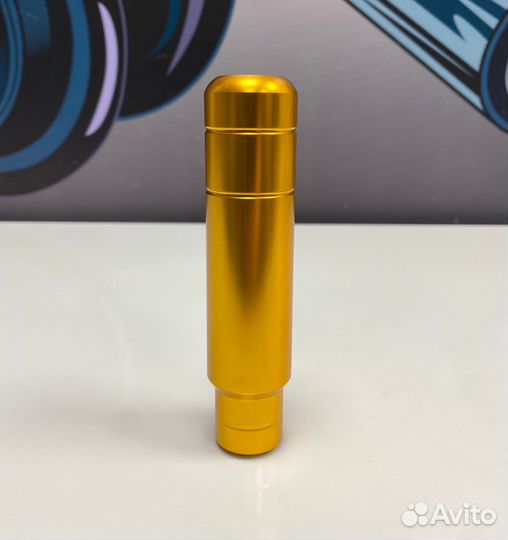 Ручка кпп длинная алюминь (золотая)