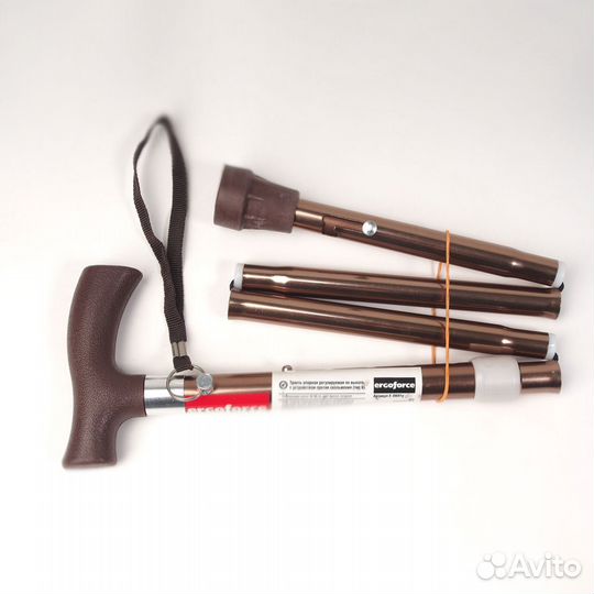 Трость алюминиевая, складная с упс, регулир.длины