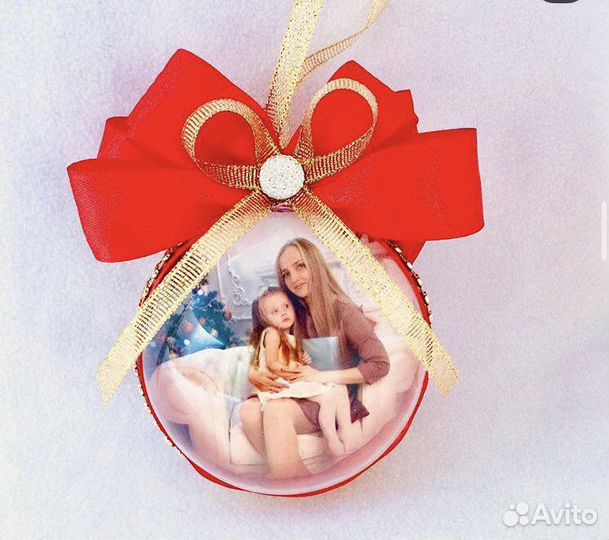 Новогодние шары на елку с Вашим фото и пожеланиями