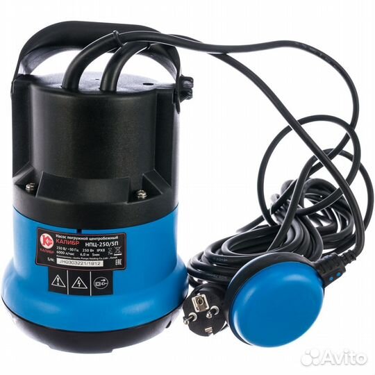 Погружной дренажный насос Калибр нпц-250/5П
