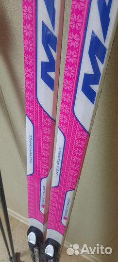 Лыжи madshus, крепления NNN, палки