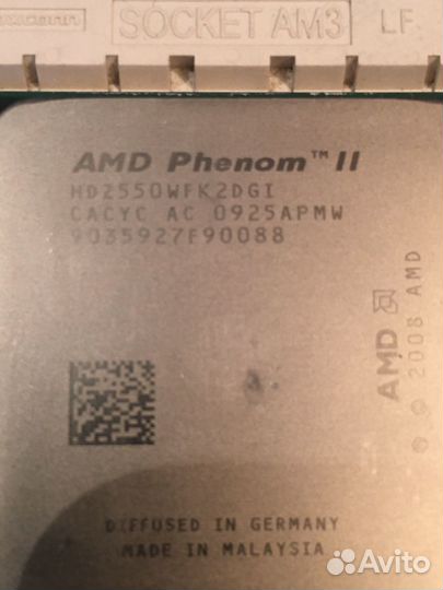 Материнская плата с процессором am3 + память