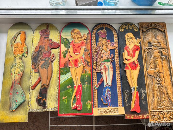 Резные картины из дерева