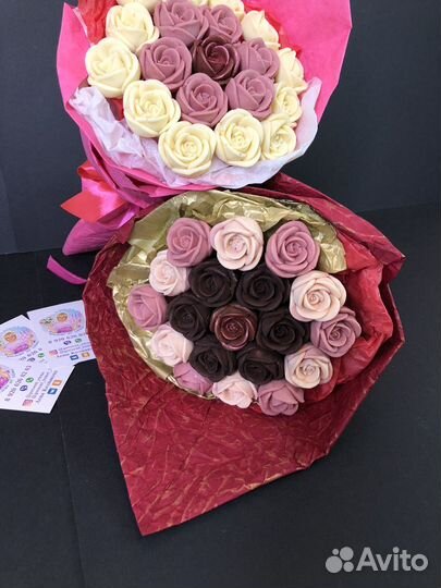 Букет из шоколадных роз. Сладкий подарок