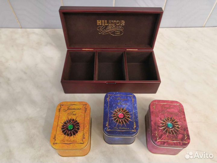 Деревянная шкатулка для чая, подарка, хранения