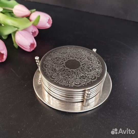 Бирдекели 6шт с держателем винтаж