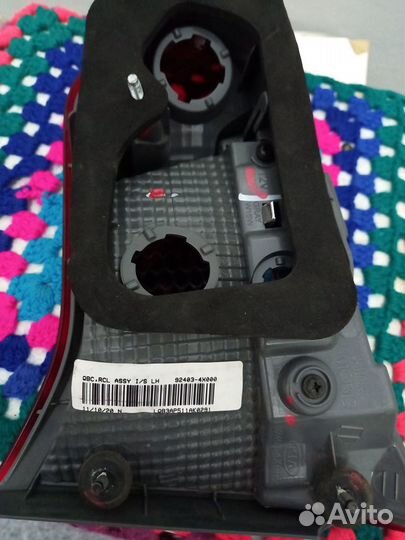 Задний фонарь левый kia Rio 3