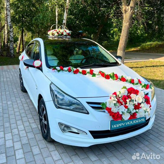 Украшения на свадебный автомобиль