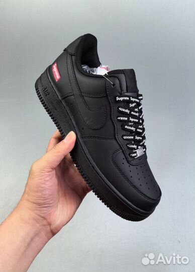 Кроссовки nike air force 1 low x supreme black