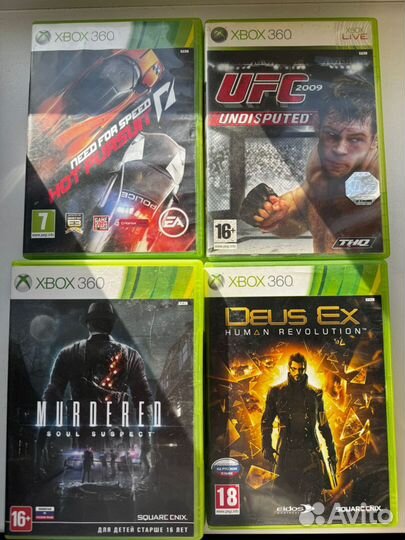 Диски Xbox 360 Mortal Kombat Ведьмак Soul Calibur