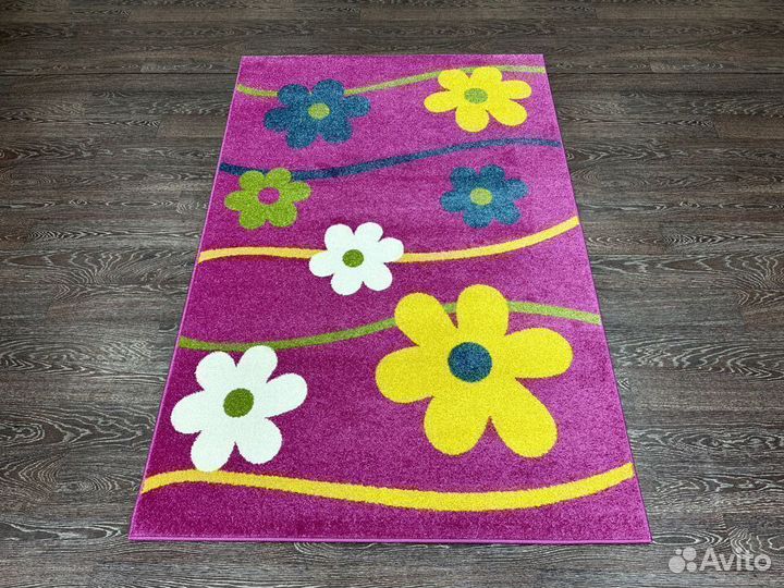 Ковер детский 1.2х1.8 розовый