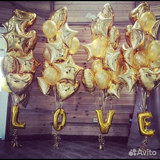 Воздушные шарики, фонтаны из шаров