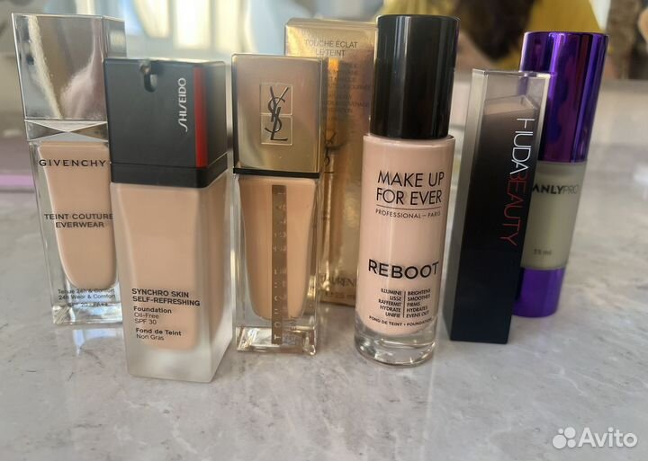 Тон Givenchy YSL huda shiseido manly pro reboot