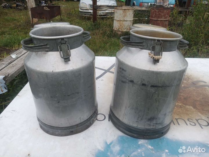 Фляга алюминиевая 40 л (молочный бидон)
