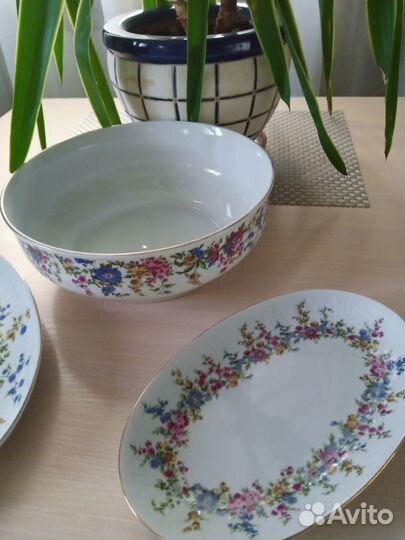 Посуда из фарфорового сервиза Ylmenau 1777 ГДР