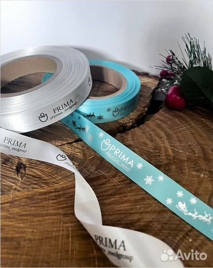 Лента с логотипом,логотип,сатиновая лента