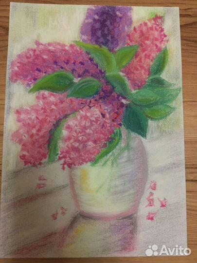 Картина пастель, бумага, размер А4