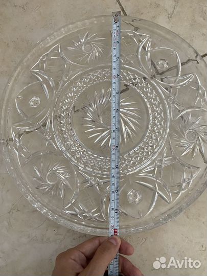 Ваза для фруктов хрусталь